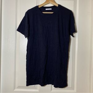John Elliott Supima Cotton Micro Modal Tee Shirt Navy Blue Soft Medium Men’s